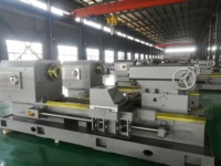 Tour horizontal CNC 61125 à banc plat, pour tournage intensif de barres d'acier et de matériaux ferreux, contrôleur GSK