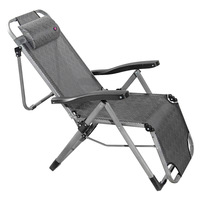Chaise longue inclinable en bois massif rétro - Chaise longue pliable pour la maison et le balcon