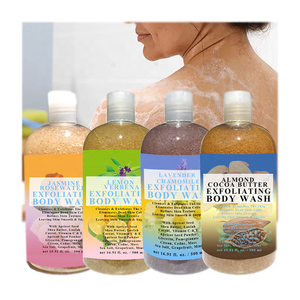 טבעי ים אורגני מלח פירותי פרחוני פילינג לשטוף את הגוף ניקוי הקלקוליטים מבטלת תאי עור מתים תאי עור מתים ג 'ל מקלחת - Product Image 1