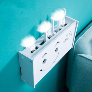 Routeur étagère montage mural WiFi routeur boîte Hider Modem couverture avec gestion des câbles multiprise organisateur boîte de rangement - Product Image 4