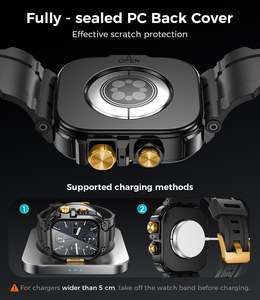 Coque de protection 3 en 1 avec protection d'écran en verre trempé intégrée, étanche, avec bracelet pour <span class=keywords><strong>Apple</strong></span> <span class=keywords><strong>Watch</strong></span> 11/10/9/8/7/6/5/4/SE - Product Image 6