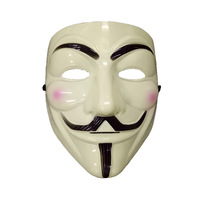 Masque de cosplay d'horreur Halloween transfrontalier, best-seller, V pour Vendetta V-man Terror en plastique WL00002, produit phare d'origine Chine