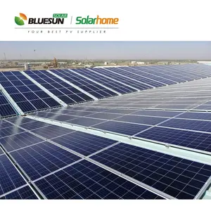 Bluesun Commercial Photovolta Sistema 1MW 2MW 3MW 5MW Solar Power Plant Sistema Com Cordas Inversores