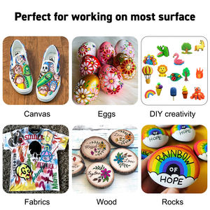 KHY פיסול חרס למבוגרים פולימר יצירת זיהומים לילדים תינוק מלאכת יד 25 אומנויות ואוויר יבש חימר אקרילי ערכת צבע - Product Image 5