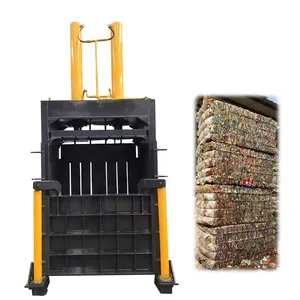 Hydraulic carton compress baler machine/cardboard baling press machine /waste paper old clothes press machine
