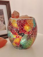 naturelle en verre mosaïque, accessoire électrique Antique fait à la main, vente en gros, luminaires de Table, offre spéciale
