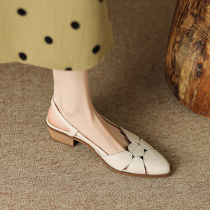 New Summer Baotou Heelles Fashion Roman Sandals Single Shoe Women - Product Image 4