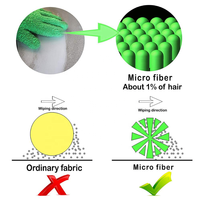MEILLEURS gants de dépoussiérage en microfibre à manchette longue verte gants de nettoyage lavables réutilisables pour le nettoyage de la maison des plantes