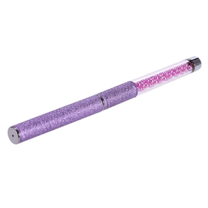 Pinceau à ongles en nylon incliné avec manche en acrylique, virole sertie, poils plats, pour peinture au gel UV LED et décoration - Product Image 3