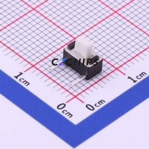 TC-1101DE-B-F Tactile Switch Through hole Component THT Switch Single Pole Single Throw Rectangle Button 1.6N Right Angle Insert - Product Image 1