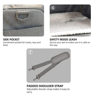 Bolsa de Transporte para Perros, Diseño Oxford de Lujo, Aprobada por Aerolíneas, Transpirable, Ecológica, Cómoda para Viajes al Aire Libre - Product Image 5