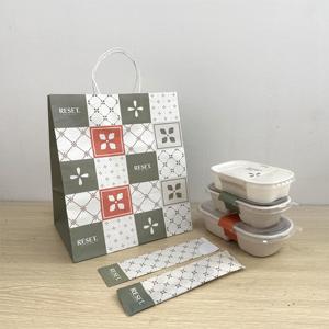 Confezione Premium per Pasticceria in Stile <span class=keywords><strong>Ins</strong></span>, Scatola Verde Personalizzabile con Logo, Sacchetto di Carta per Asporto per Negozi di Dolci - Product Image 3