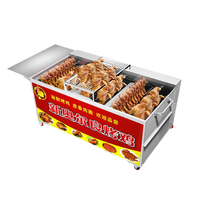 Équipement de four à canard rôti chinois automatique au charbon de bois Vertical