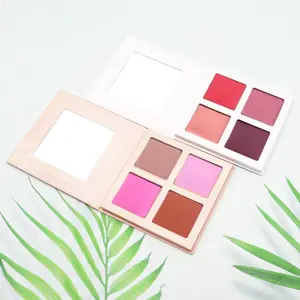 Biểu Tượng Tùy Chỉnh Nhãn Hiệu Riêng OEM Mặt 4 Màu Make Up Nhãn Hiệu Riêng Blush Matte Blush