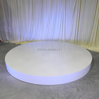 Fournitures de mariage, décoration d'événements, scène de mariage portable en acrylique brillant à trois niveaux, plateforme de scène de mariage à LED de luxe
