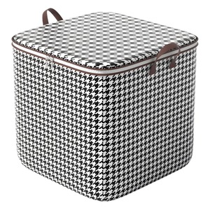 Bolsa de Almacenamiento Rectangular con Diseño de Pata de Gallo, Organizador de Ropa para Dormitorio, Tipo Vertical 8080a - Product Image 1