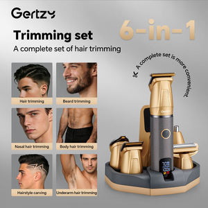 ใบมีดสแตนเลสสตีลแบบมืออาชีพ เครื่องตัด<span class=keywords><strong>ผม</strong></span><span class=keywords><strong>ไฟ</strong></span>ฟ้าแบบชาร์จได้สำหรับช่างตัดผม พร้อมชุดอุปกรณ์ จอแสดงผล LED แบบ USB IPX5 - Product Image 3