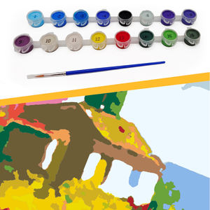 ชุดภาพ<span class=keywords><strong>วาด</strong></span>ระบายสีตามตัวเลข ลายเมืองริมทะเล งานศิลปะตกแต่งบ้าน แบบกำหนดเองได้ ภาพพิมพ์ลายอนิเมะ ใช้สีอะคริลิก - Product Image 3