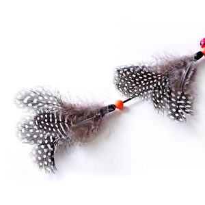 Jouet pour chat en forme de cloche à double plume, jouet pour chat à corde élastique, bâton de chatouillage pour chat - Product Image 5