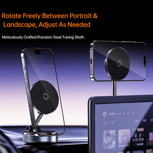 Boneruy X 68W Flobable Magneet Mobiele Telefoon Houder Aluminium Legering En Vacuüm Zuignap Bureau Navigatie Mobiele Telefoon Stand - Product Image 2