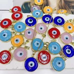 BD-B5477 pendentifs colorés pour collier mignon collier plaqué or 18 carats nouveau collier d'oeil de bijoux à la mode populaire - Product Image 2