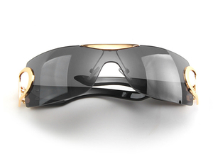 2025 mode Boutique lunettes sans cadre futuriste une pièce lunettes de soleil femmes Wrap Y2K Yangzed nuances lunettes de soleil - Product Image 4