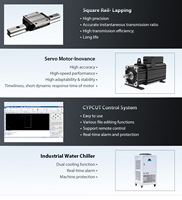 Machine de découpe laser à fibre populaire, efficace et haute puissance en acier inoxydable, refroidie par eau, commande CNC Cypcut, 3 axes, pour tôles, format DXF