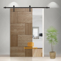 Miroir intérieur en bois de noyer Design moderne avec finition peinte Porte de grange jaune unique pour application hôtelière Vente directe en stock
