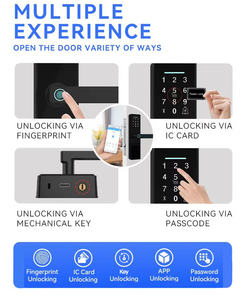 글로마켓 스마트 세라듀라 페차두라 디지털 투야 Ttlock 잠금 RFID 카드 암호 지문 스마트 도어록 - Product Image 5