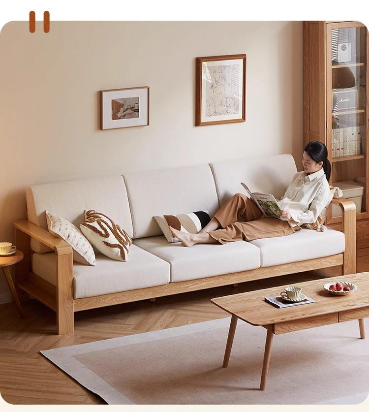 Canapé en bois de chêne