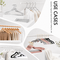 Cintre en velours OEM : Pratique, robuste, stable, économique et durable pour les magasins de vêtements