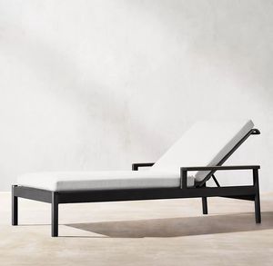 เก้าอี้อาบแดดอลูมิเนียมสำหรับกลางแจ้ง ลดราคาพิเศษ พร้อมเบาะรองนั่ง - Product Image 1