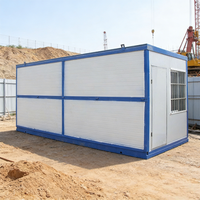 Maison préfabriquée mobile pliable - Conception compacte - Travail en extérieur / Résidence d'urgence - Couleurs personnalisables