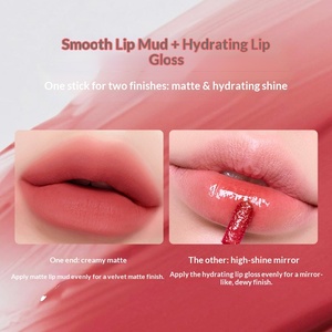 Lèvres douces et veloutées à <span class=keywords><strong>double</strong></span> embout ENSEO de luxe |   Glaçage Mat Effet Miroir <span class=keywords><strong>Double</strong></span> Texture Lisse et Fin Sans Adhérence Blanc Vente en Gros - Product Image 4