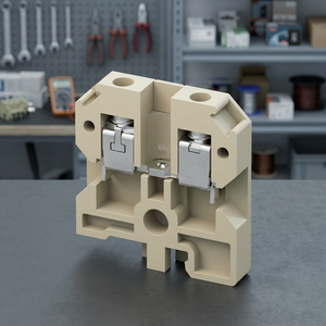 Elmex CST2.5 2-Pole DIN Rail Mounted Melamine <b>Terminals</b> for Industrial Use Wire Connecting Spring <b>Terminal</b> Block Brass Contacts - Product Image 3