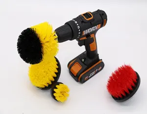 3PCS Drill Brush Scrub Attachment Kit Power Scrubber Cleaning brush for Wooden Floor Laundry Room Cleaning