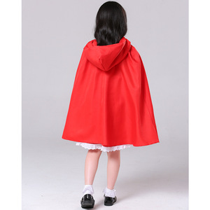 Disfraz de Halloween para niñas y niños, vestido de princesa Caperucita Roja de cuentos de hadas <span class=keywords><strong>Grimm</strong></span>, Cosplay de películas y TV - Product Image 3
