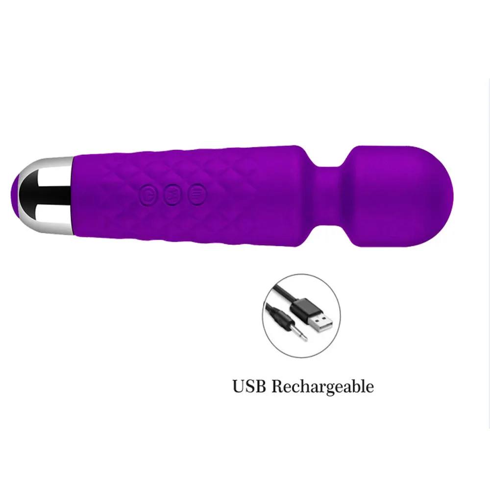 Elektrische Persoonlijke Wand Massager 20 Frequentie Av Lichaamsmassageapparaat Usb-Lading Lichaamsmassage Volwassen Seksmachine Vibrator