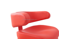 Chaises de casino en cuir véritable, design moderne, réglables et pivotantes, avec structure métallique durable, confortables pour la salle à manger et l'appartement