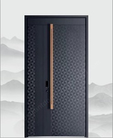 Portes d'entrée en aluminium moulé massif de marque Brilliant au design moderne, antivol, à ouverture battante, application extérieure, revêtement fluorocarboné