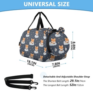 Low MOQ Customs Cute Cartoon Pattern Lightweight Kids Duffle <b>Bag</b> Foldable Large Capacity for Sport and Leisure - Product Image 3