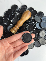 Perles de cire à cacheter octogonales noires en granulés pour tampon, 1 kg, 3000 perles de cire à cacheter