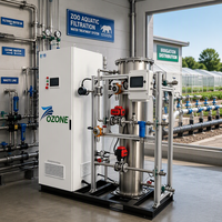 Système de désinfection de l'eau refroidi par air ZKOZONE 200g/h avec pompe PLC 380V, garantie 1 an, dimensions personnalisables