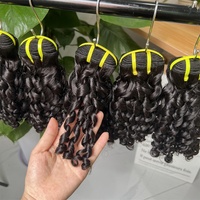 12a Grado Fumi Pixy Paquetes de cabello rizado Cutícula virgen Alineada Funmi Hair Super Double Drawn Sdd Bouncy Pixie Curls Bundles