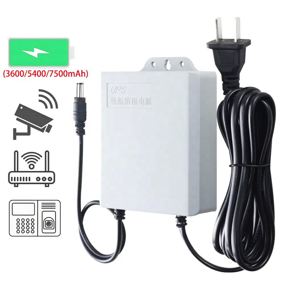 Mini DC 5V 9V 12V Uninterruptible Power Supply 3600mAh Multioutput UPS for Wifi Router and LED Light Made of PC Material