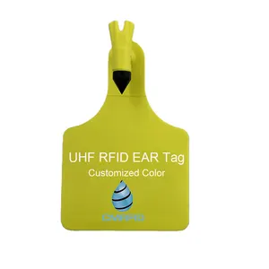 customized china made automatic rebound ear tags applicator punch metal cattle and sheep hf rfid Identify animal ear tag