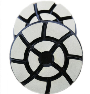 4 "100 मिमी हाइब्रिड संक्रमणकालीन पॉलिशिंग पैड सिरेमिक हुक और लूप समर्थन संगमरमर ग्रेनाइट धातु स्क्रैचर हटाने के लिए - Product Image 2