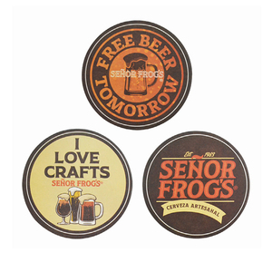 Respetuoso del medio ambiente personalizado absorbente tejido bebida taza almohadilla taza de café Hotel Bar <span class=keywords><strong>restaurante</strong></span> té cerveza papel Kraft posavasos mantel - Product Image 1