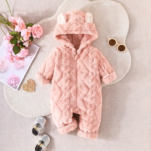 Mono de Invierno para Bebé, Cálido y Afelpado, con Botones Fáciles de Usar, Diseño con Capucha - Product Image 6