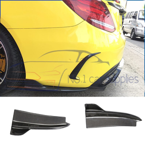 Pour <span class=keywords><strong>Mercedes</strong></span> classe <span class=keywords><strong>C</strong></span> 2015-2021 W205 C63 C200L C260 coupé deux portes diffuseur de lèvre de pare-chocs arrière en Fiber de carbone de haute qualité - Product Image 6
